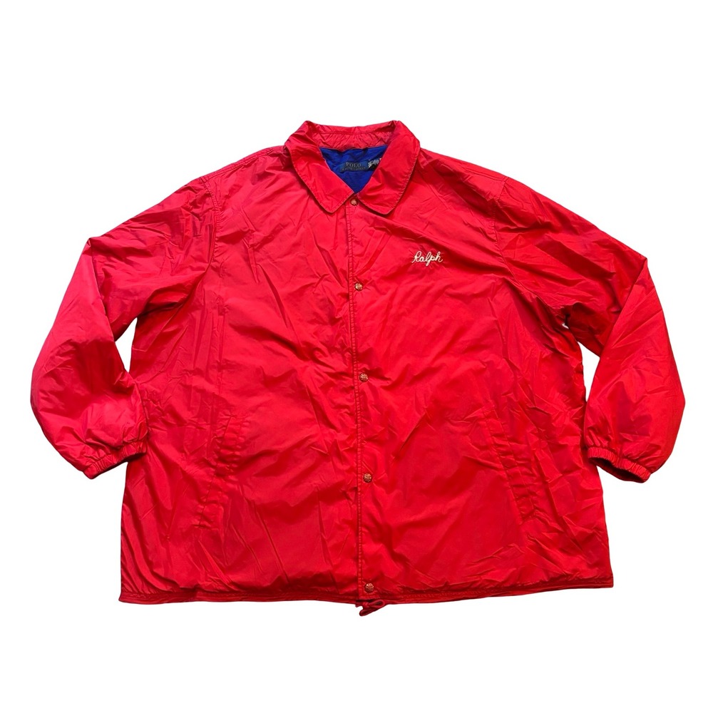 Polo Ralph Lauren Red NY State Champs Coaches Jacket Mens 4XLT Windbreaker